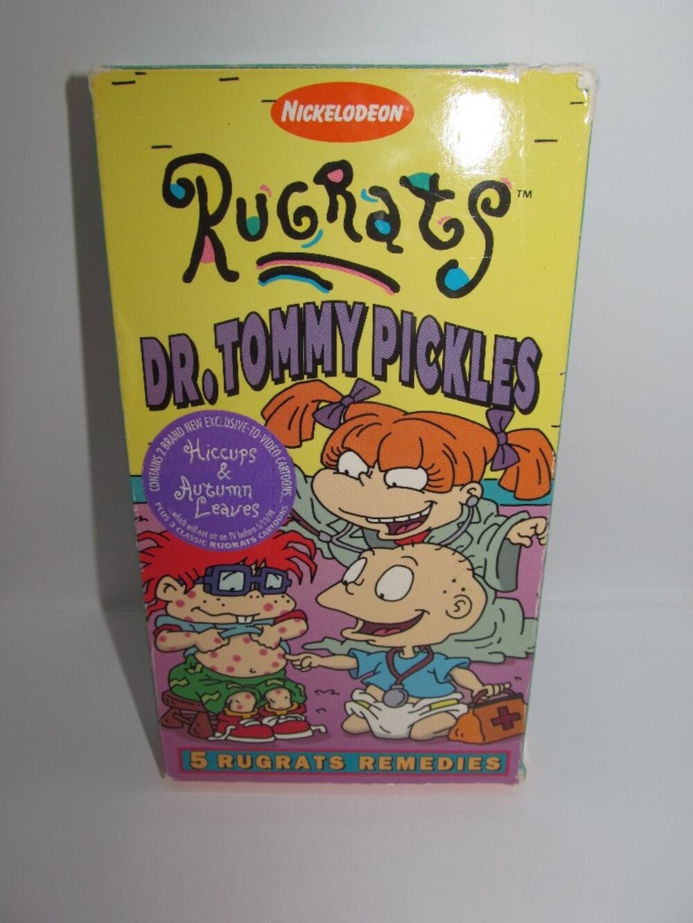 Rugrats Dr. Tommy Pickles (VHS, 1998) Classic Nickelodeon Orange Tape Y2k 1990's